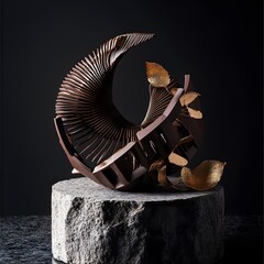 Innovative 3D-printed desserts featuring intricate geometric designs and precise details, combining modern technology with gourmet artistry.