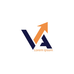 VA AV Lettermark Logo  Design