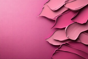 Fototapeta premium Elegant Pink Abstract Layers of Paint on a Smooth Surface