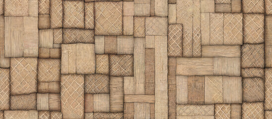 Pattern. Textured Wood Panels in Natural Tones