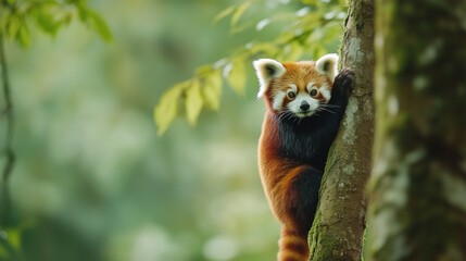 Obraz premium Red panda