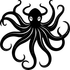 vector illustration of an octopus