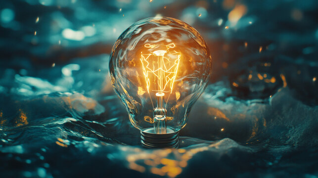 Bright idea and creative thinking