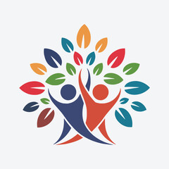 tree made of colorful butterflies