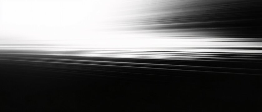 Abstract Black And White Motion Blur Lines Image