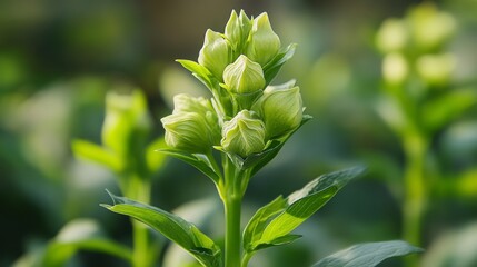 Obraz premium Chinese herbal medicine plant herb Gentiana scabra