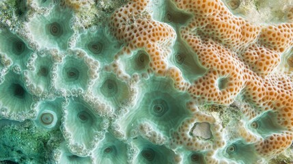 Underwater coral texture of organic living coral reef