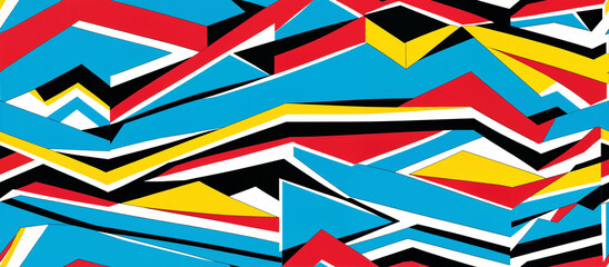 Pattern. Vibrant Geometric Abstract Art Composition