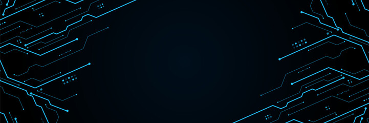 vector futuristic circuit board , Electronic motherboard , Communication and engineering concept , Hi-tech digital technology concept	
