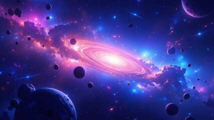 anime wallpaper abstract illustration background.