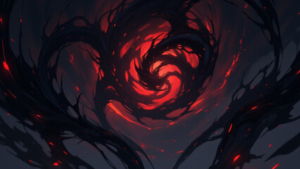 Fototapeta premium anime wallpaper abstract illustration background.