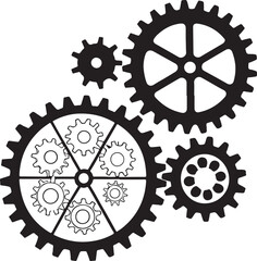 Isolated black zahnrad oder puzzleteile icon Vector, black zahnrad oder puzzleteile Silhouette,black zahnrad oder puzzleteile icon set, black zahnrad oder puzzleteile for logo,color black zahnrad