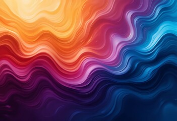 Fototapeta premium Abstract Colorful Wavy Lines Swirling Design