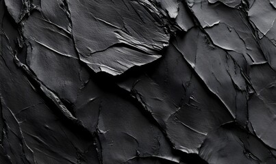 Obraz premium Black textured paint, abstract art background