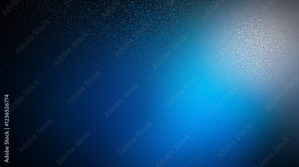 Aufkleber Abstract minimalist gradient background with deep blue transitioning to black, smooth glossy texture with subtle speckles, creating a sleek and modern aesthetic, ideal for design and artistic purposes