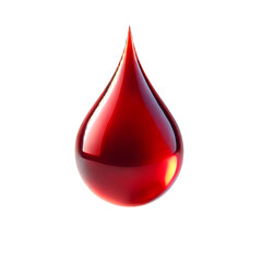 Realistic Blood Drop Blood Donation & Healthcare isolated on transparent background