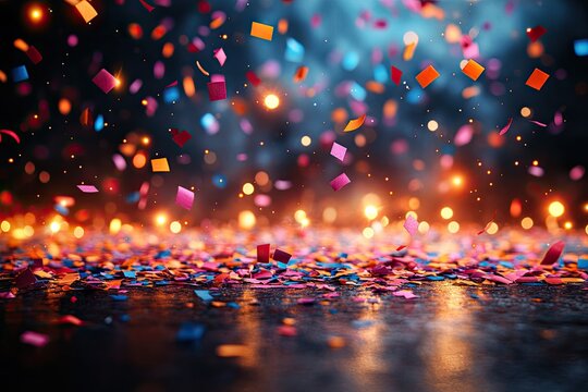 Vibrant Confetti Celebration Background Image