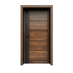PNG House Front Door Against Transparent Background for Real Estate, Home Design, or Architecture Projects