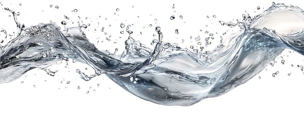 Dynamic water splash studio high-resolution image isolated creative concept