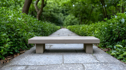 Park bench path serenity nature peace