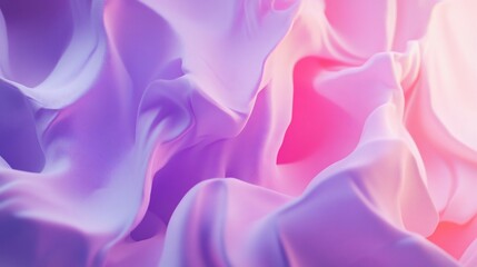 Fototapeta premium Abstract flowing fabric in shades of pink and purple creates a dynamic and ethereal background