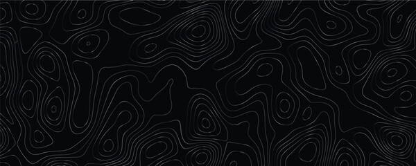 Dynamic composition featuring layered contours and intricately interwoven mapping lines
