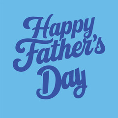 Happy Father's typography vector art