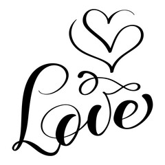 Valentines Hand drawn hearts black 01