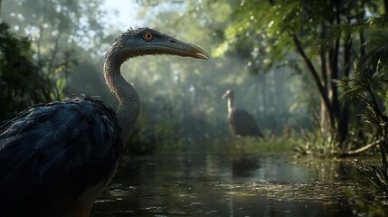 Fototapeta premium Ornithological Park of Marquenterre in the Bay of Somme