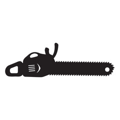 Tree cutter machine vector art illustration