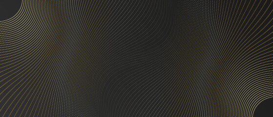 Abstract luxury gold black background with golden lines