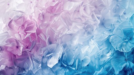 aquarel like abstract colored background texture of frozen flowers in milk, ice and water