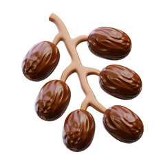 3d render dates fruit
