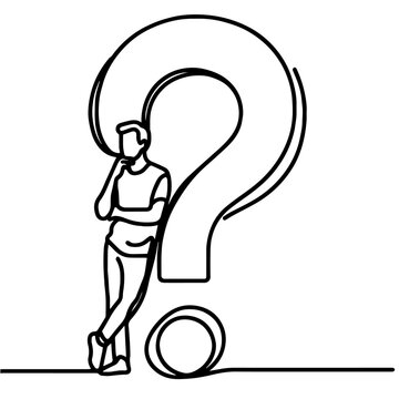 recommend clip art: thinking person