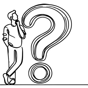 recommend clip art: thinking person
