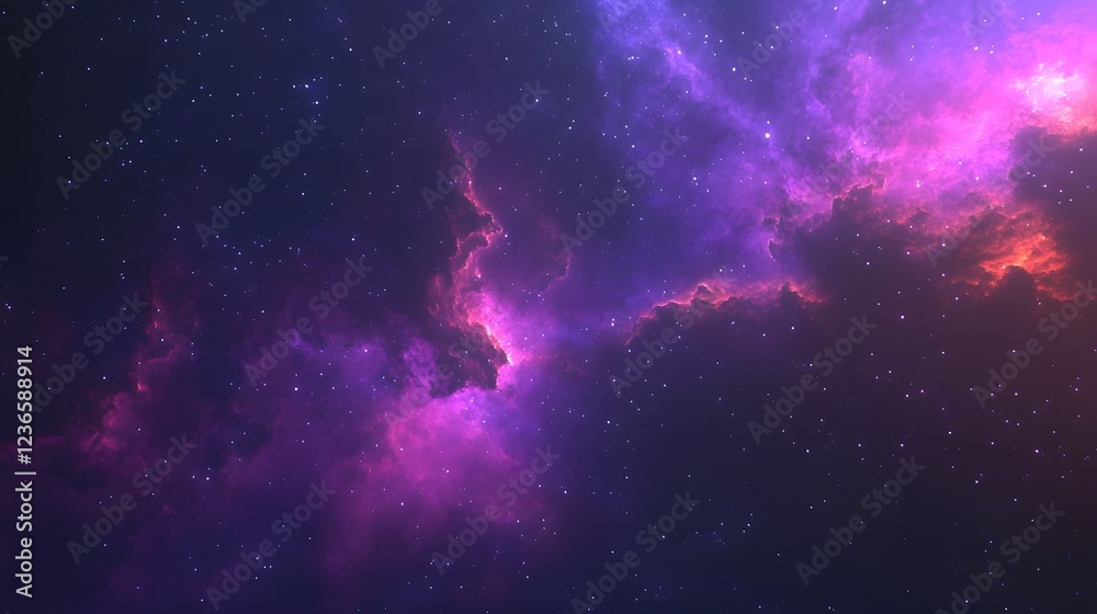 Poster Captivating image of a mesmerizing galactic explosion in a vibrant display of cosmic hues showcasing the ethereal beauty and energy of the universe