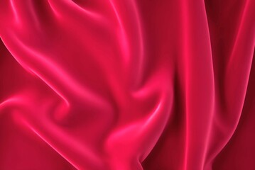 Obraz premium The background is velvet textured, soft and luxurious with rich, smooth folds and a slight sheen. Royal red color with subtle highlights showing the plush fabric