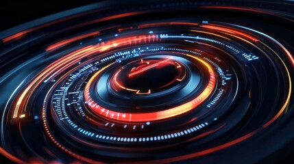 Performance data visualization abstract concept vector illustrations.