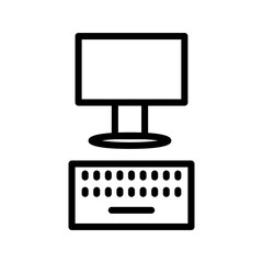 Adobe IllustraComputer image. Stock Vector Graphics monitor keyboard tor Artwork