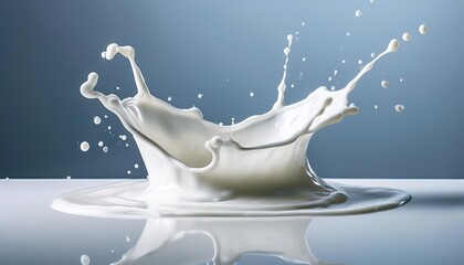 milk splash isolated on white background