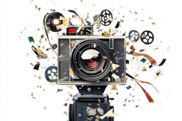 Nostalgic Vintage Camera Illustration