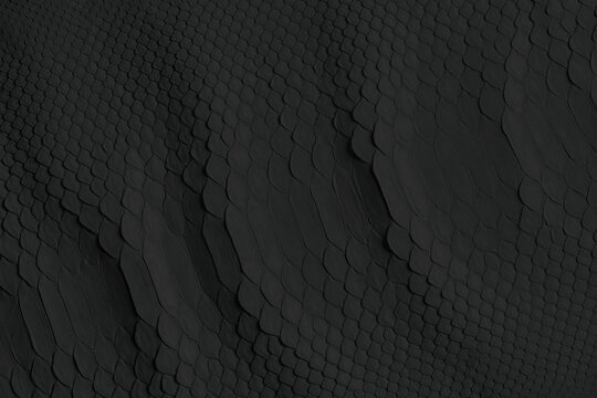black python skin as background. snake skin texture with natural pattern