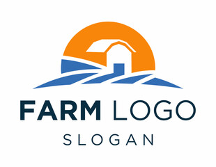 Logo about Agriculture created using the CorelDraw application. on a white background.