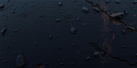 Side view of burnt metal with coarse texture resembling rough stone or concrete, rugged finish, abandoned equipment remnants, corroded edge