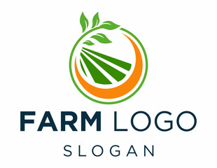 Logo about Agriculture created using the CorelDraw application. on a white background.