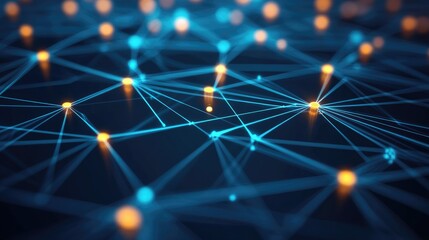 Obraz premium communication and network connection concept