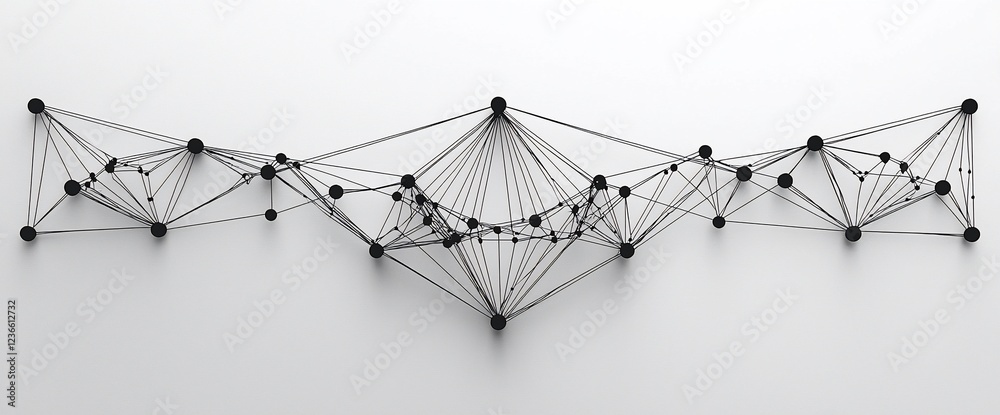 Poster Abstract network connection structure.