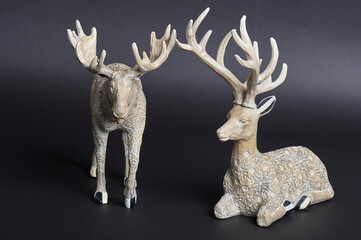 StillLife55 - ornaments od moose and deer
