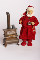 StillLife58 - Santa Claus ornament with hot chocolate and stove