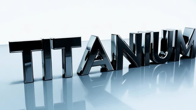 Sleek titanium plates interlock to create a stunning reflective surface that highlights modern technology and design. The composition emphasizes clean lines and contemporary aesthetics.